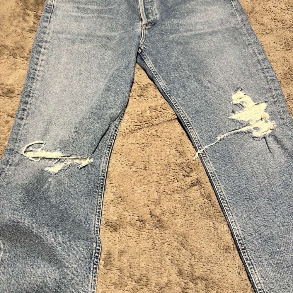 AGolde Riley High Rise Crop Jeans - Picture 5 of 8